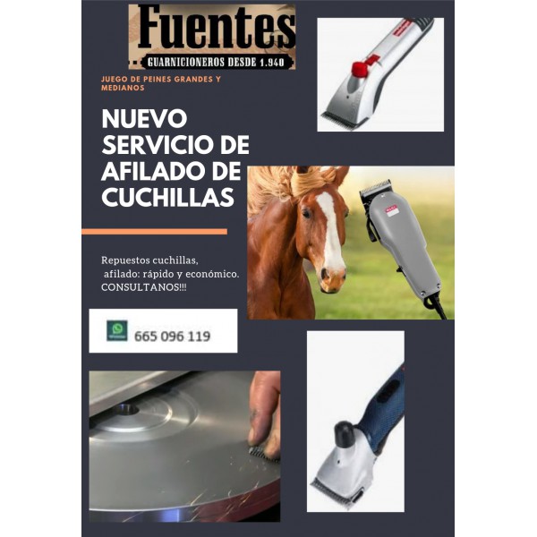 SERVICIO AFILADO CUCHILLAS ESQUILADORAS